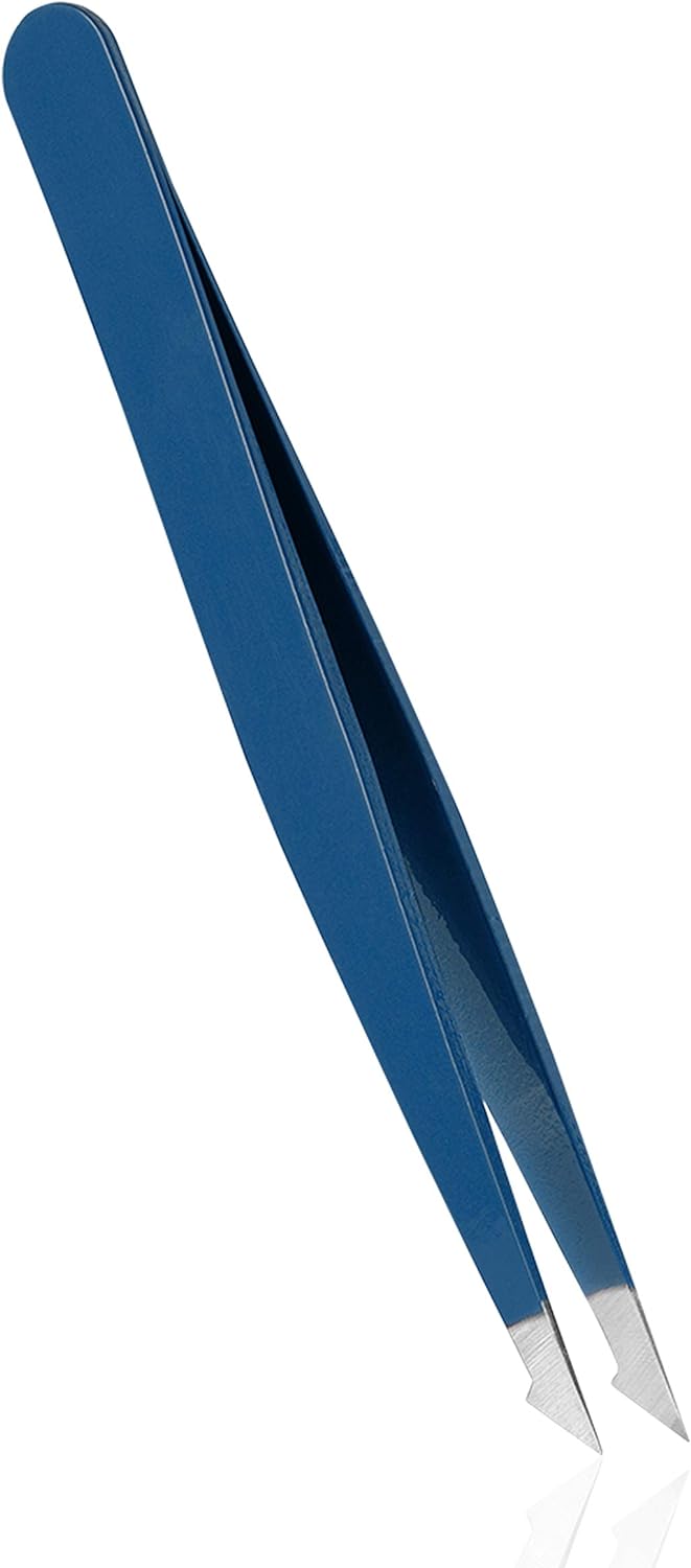 Rubis Pinzette Evolution 2in1 - spitz, schräg und fein - Splitterpinzette für eingewachsene Haare un