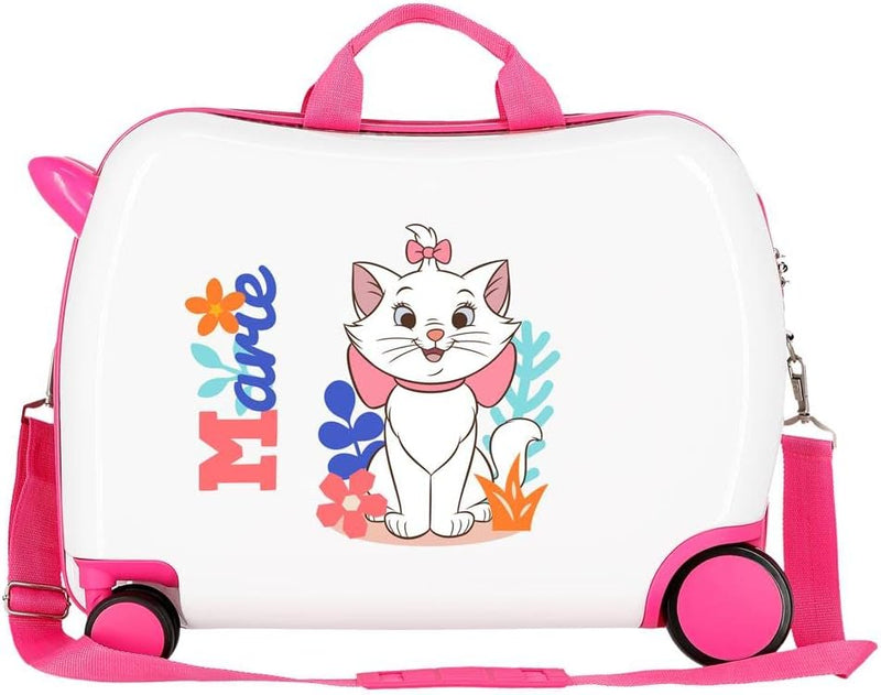 Disney Aristogatos Kinderkoffer, weiss, 50 x 39 x 20 cm, starr, ABS-Kombinationsverschluss, 34 l, 1,