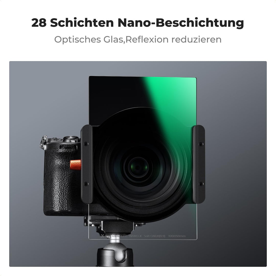 K&amp;F CONCEPT Rechteckfilter Soft GND8 Verlaufsfilter mit Filterhalter Set | für Landschaftsvideos und