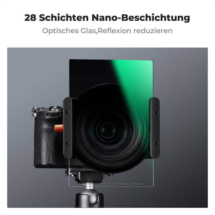 K&amp;F CONCEPT Rechteckfilter Soft GND8 Verlaufsfilter mit Filterhalter Set | für Landschaftsvideos und