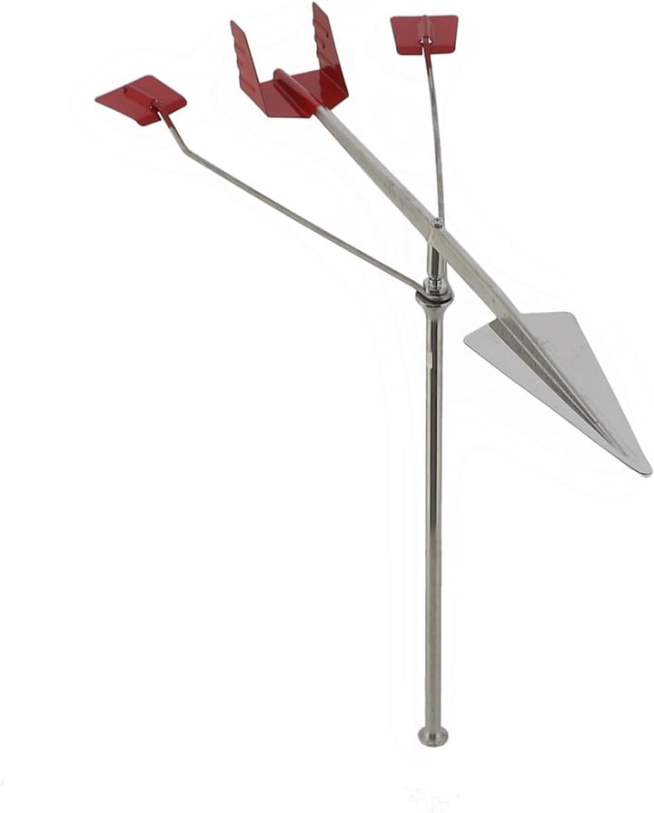 Windrichtungsanzeige Wind-King mit Reflektoren, Edelstahl, für Segelboote Windsensor Windfahne Windr