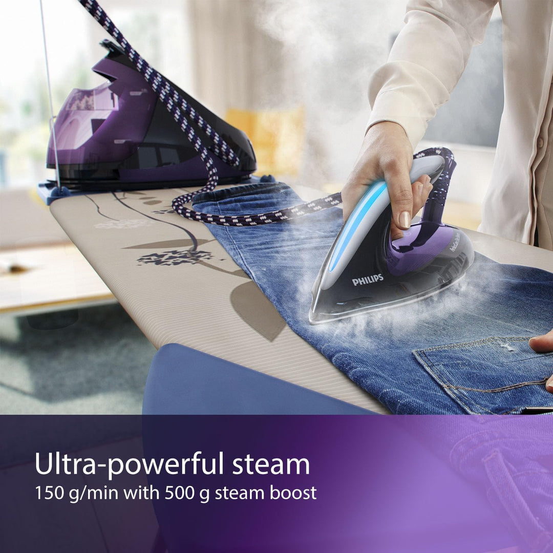 Philips Gc9650 / 80 Perfect Elite stille dampfbügel (optimaltemp kein Stoff brennt Technologie, 7,5