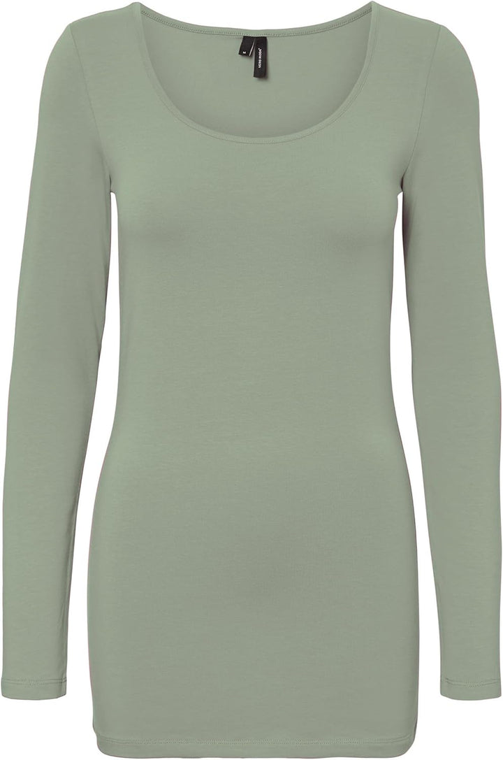 VERO MODA Female Top VMMAXI T-Shirt L Grün (1x Desert Sage/ 1x Balsam Green), L Grün (1x Desert Sage