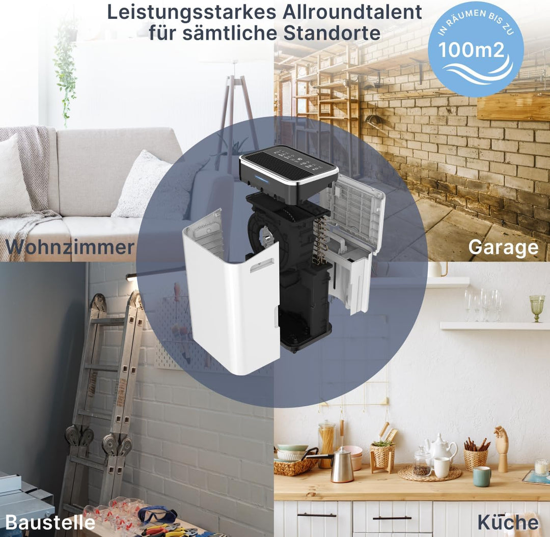 Comedes Demecto 30 eco – Luftentfeuchter Bautrockner (max. 25 Liter / 24h) Geeignet für alle Räume u