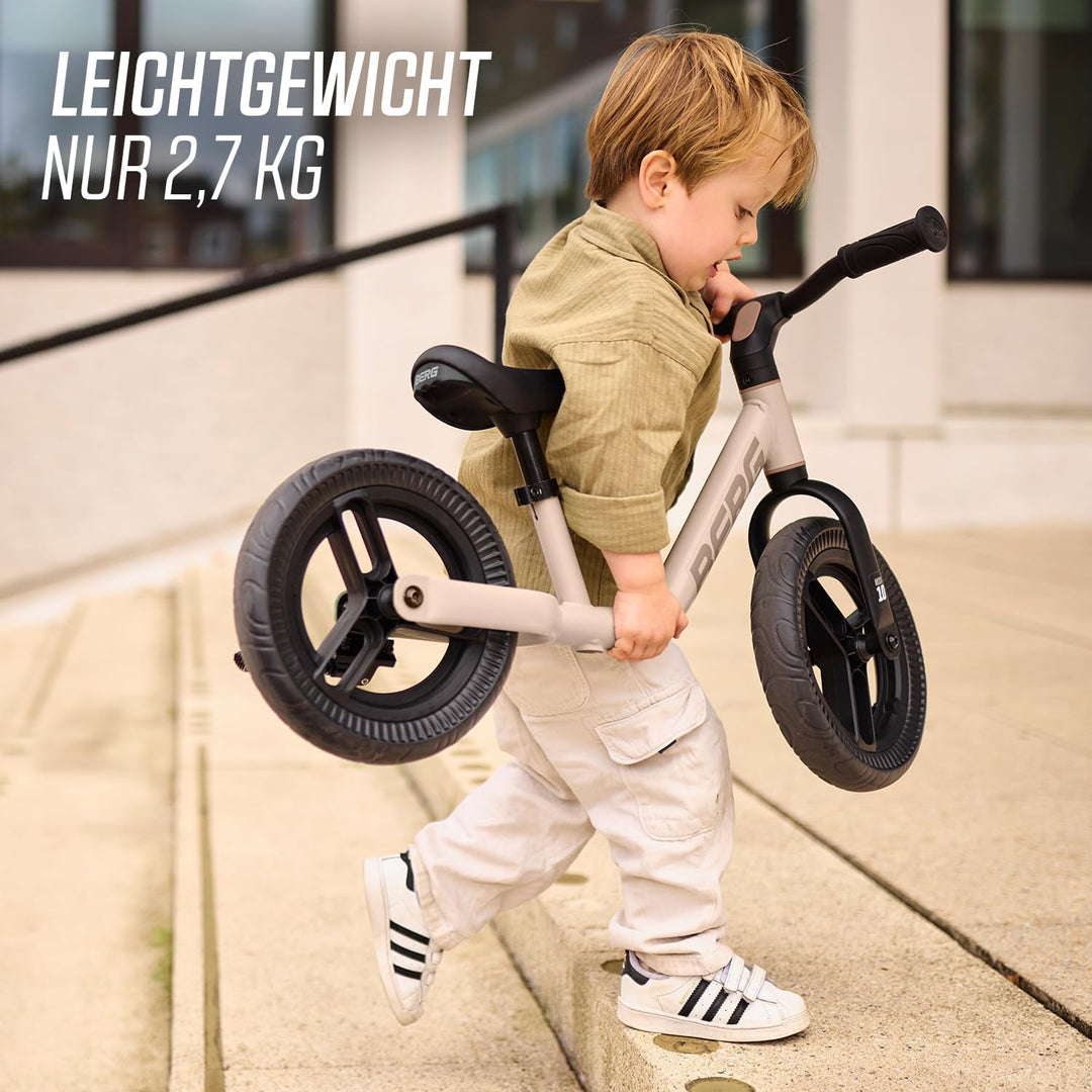 BERG MOOV 10 Laufrad | ab 2 jahre | bis zu 30 kg | 10 Zoll | Lenkrad und Sattel Höhenverstellbar | S