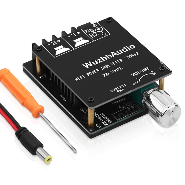 HiFi-Verstärker mit Bluetooth 5.0, ZK-1002L 2.0 Kanal 100W X 2 Stereo-Audioverstärker modul Mini-Lei