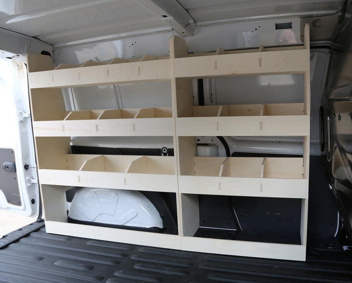 Vanify - Kompatibel mit Renault KANGOO L3 (Maxi) 2008+ Fahrzeugeinrichtung Fahrzeugregale, komplette