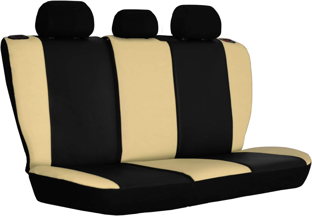GSC Sitzbezüge Universal Schonbezüge kompatibel mit Ford KUGA I Beige, Beige