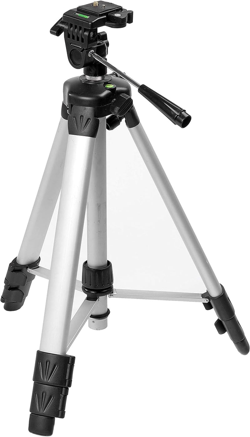 Stanley Fotostativ, Aluminium, drei Gleitfüsse, Säule (44cm bis 140cm, 1/4 Zoll Gewinde, Plateau nei