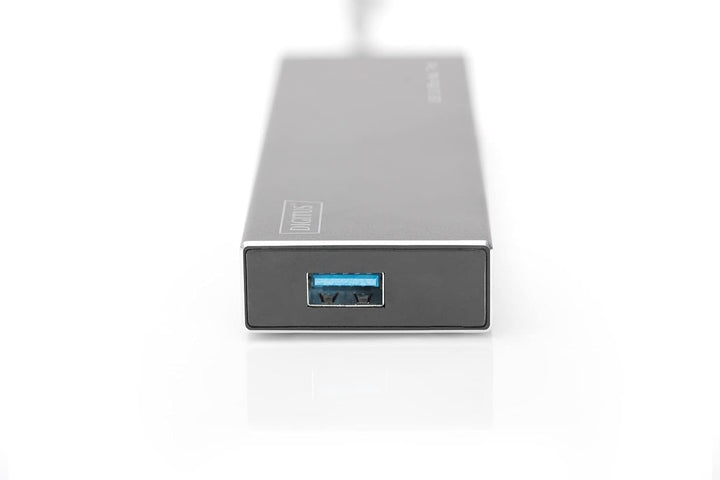 DIGITUS USB-Hub - 7 Ports - Super-Speed USB 3.0 - 5 GBit/s - Plug&Play - Aluminium-Gehäuse - Schwarz