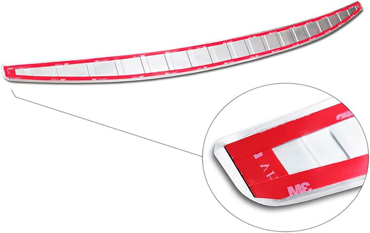 Avisa Chrom Edelstahl Heckstossstangenschutz kompatibel mit Mercedes C-Klasse Limousine (W206) 2021-