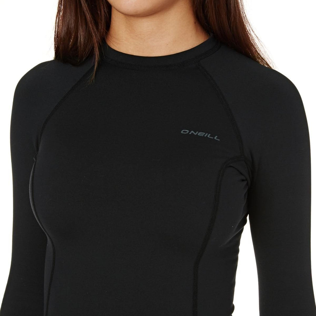 O';Neill Womens Thermo-X Langarmshirt Schwarz - UPF 50+ UV-Schutz - UV-Sonnenschutz und SPF-Eigensch