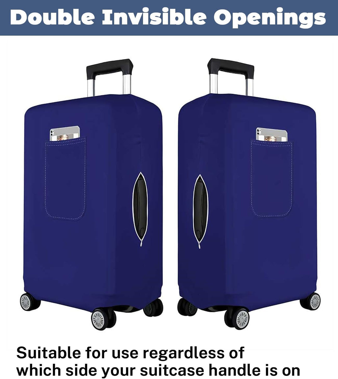 Morbuy Elastisch Kofferschutzhülle, Gross Kofferhülle Blau mit Reissverschluss, Suitcase Luggage Cov