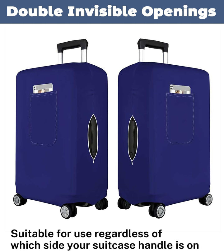 Morbuy Elastisch Kofferschutzhülle, Gross Kofferhülle Blau mit Reissverschluss, Suitcase Luggage Cov
