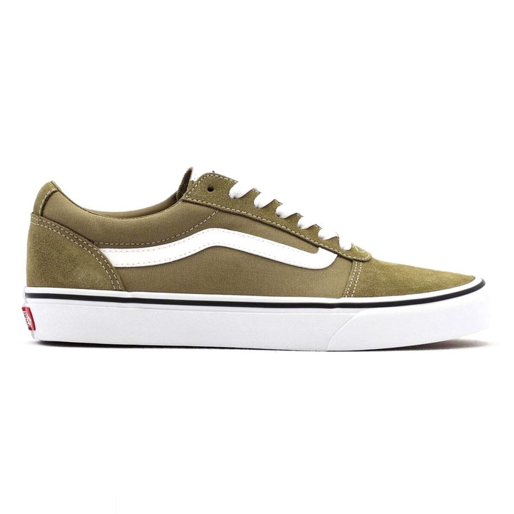 Vans Herren Ward Sneaker 41 EU Suede Canvas Olive White