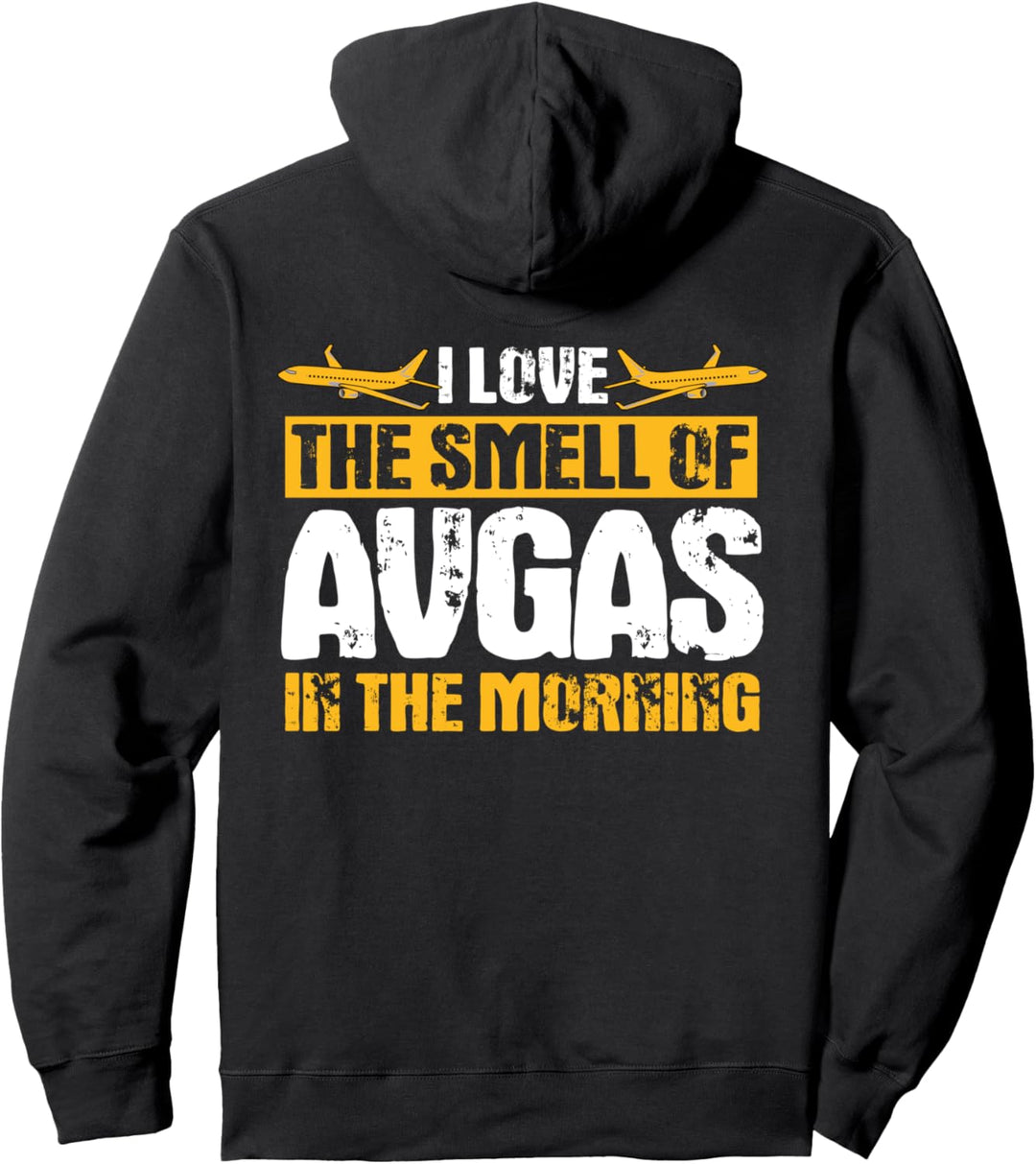 Airplane Mechanic Gift Design On Back Of Clothing Pullover Hoodie