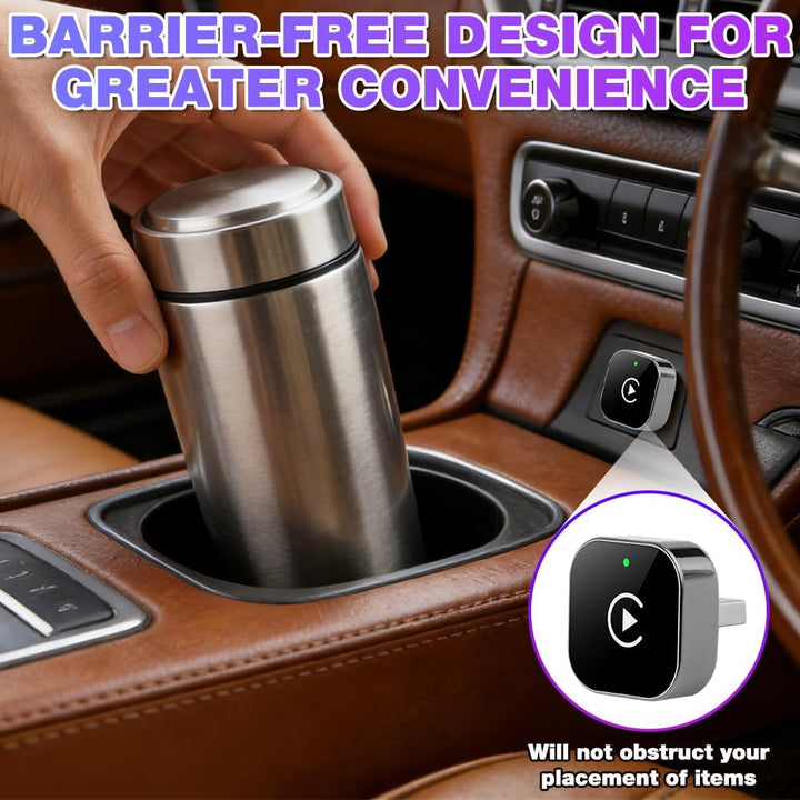 CarPlay & Android Auto Wireless Adapter, 2 in 1 Carplay Wireless Adapter mit Type-C Adapters, Mini W