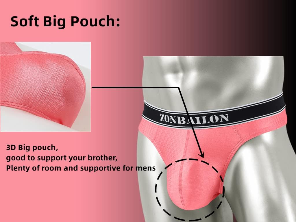 BIATWOWR Mens Herren String Tanga Thongs Underwear Stretch T-Back Bulge Enhancing Pouch Bikini Pouch