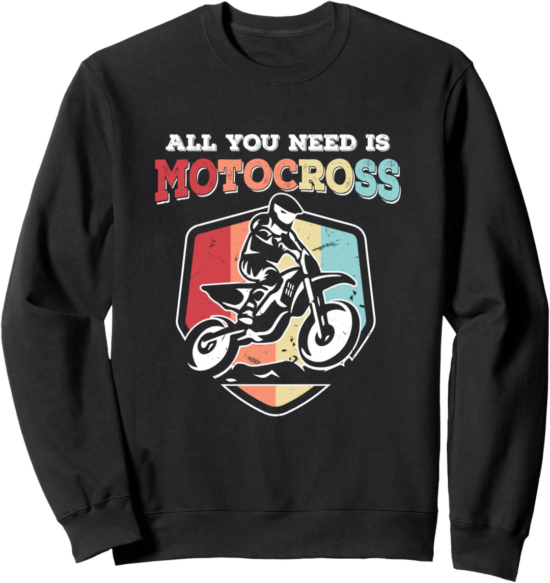 Motorcross Dirt Bike Spruch Enduro Motorrad Motocross Kinder Sweatshirt
