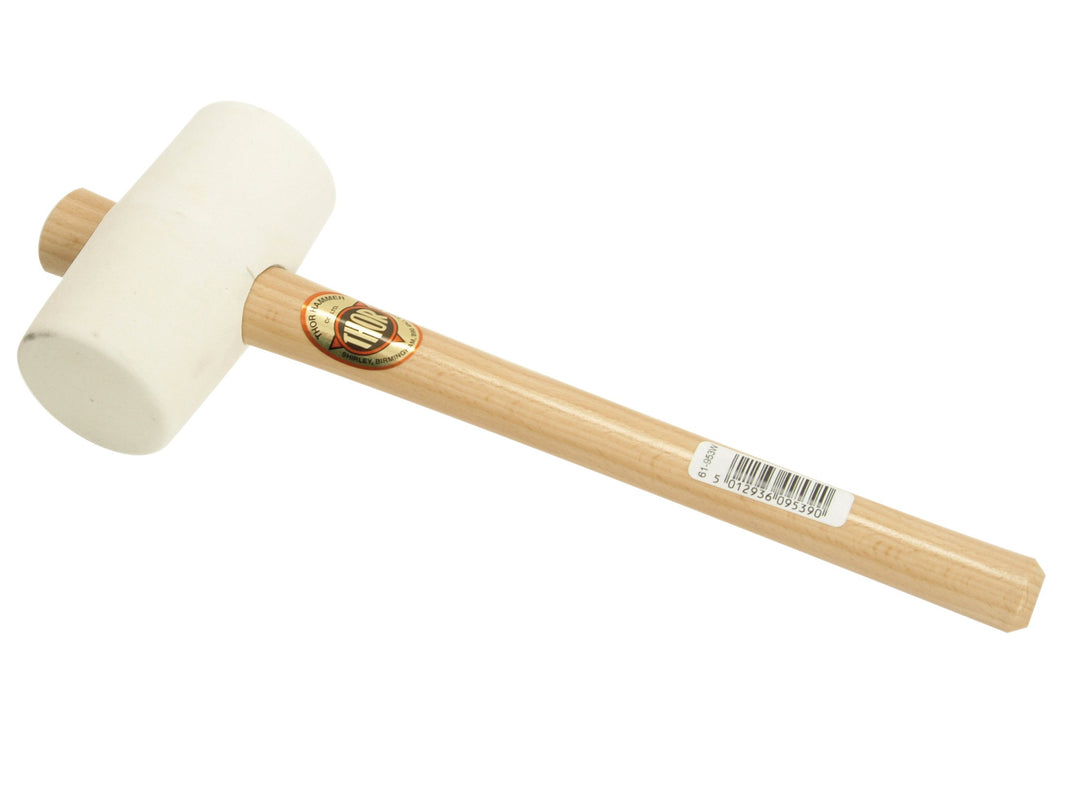 Thor 957w White Rubber Mallet 3.1/2in 1.125g, 90x139mm Holzstiel, Weissgummi, 1.125g, 90x139mm Holzs