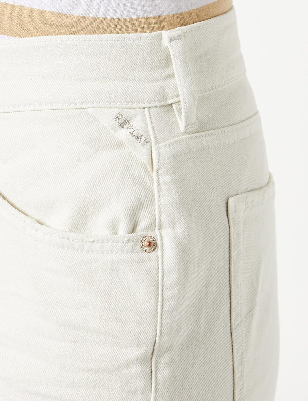 REPLAY Damen Heveleen Jeans 29W 011 Natural White, 29W 011 Natural White