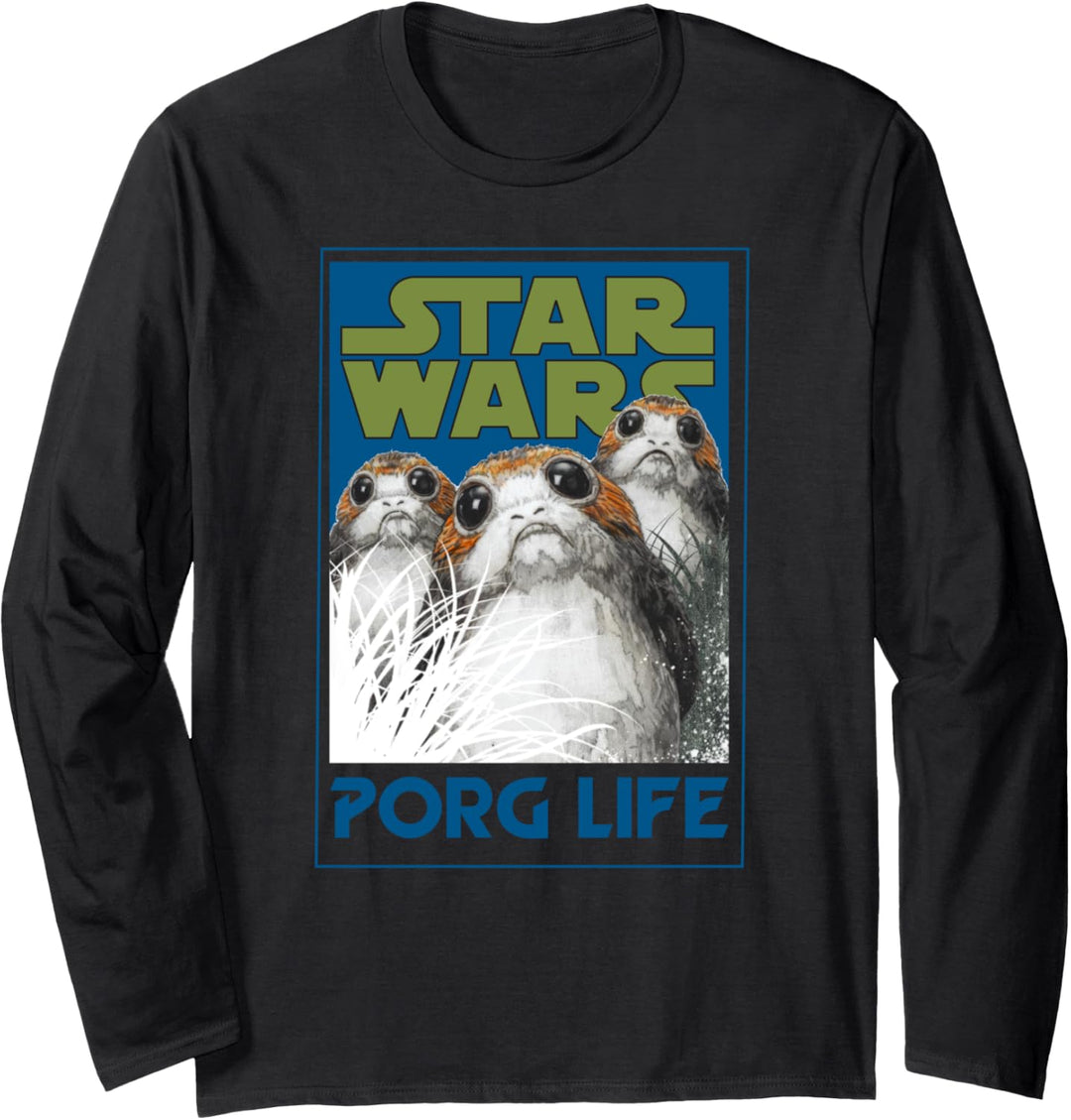 Star Wars The Last Jedi Porg Life Langarmshirt