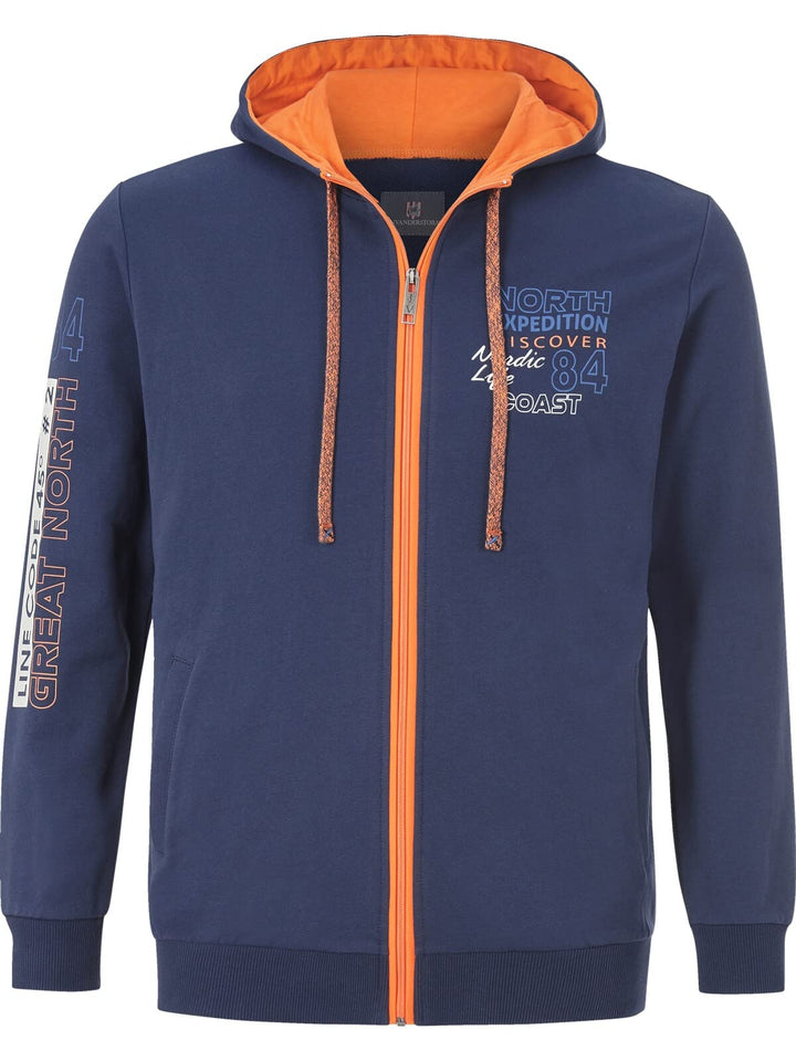 Jan Vanderstorm Herren Sweatjacke Roderich, Dunkelblau