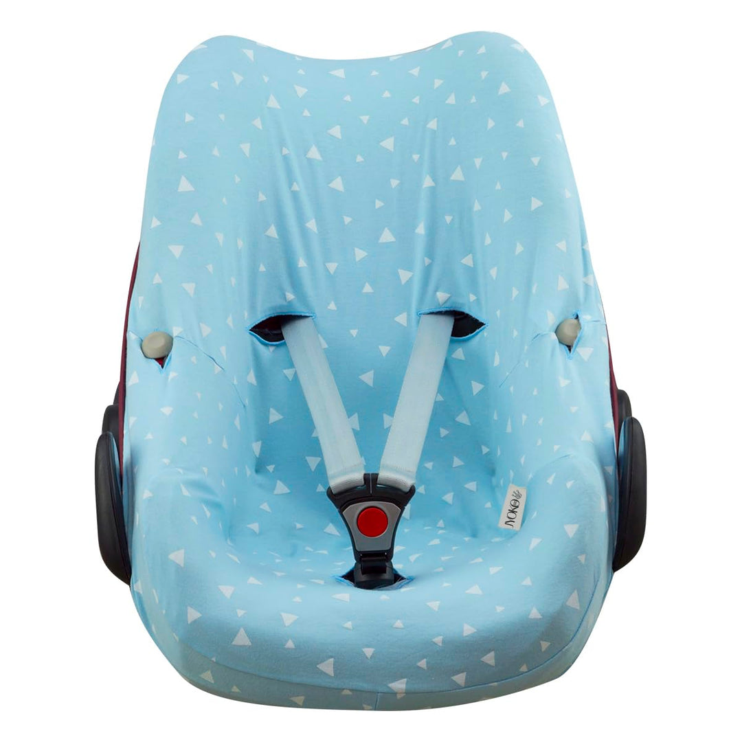 JYOKO Kids Baumwollbezug für Autositz kompatibel mit Pebble Maxi Cosi, Bebe Confort (Blue Sparkles),