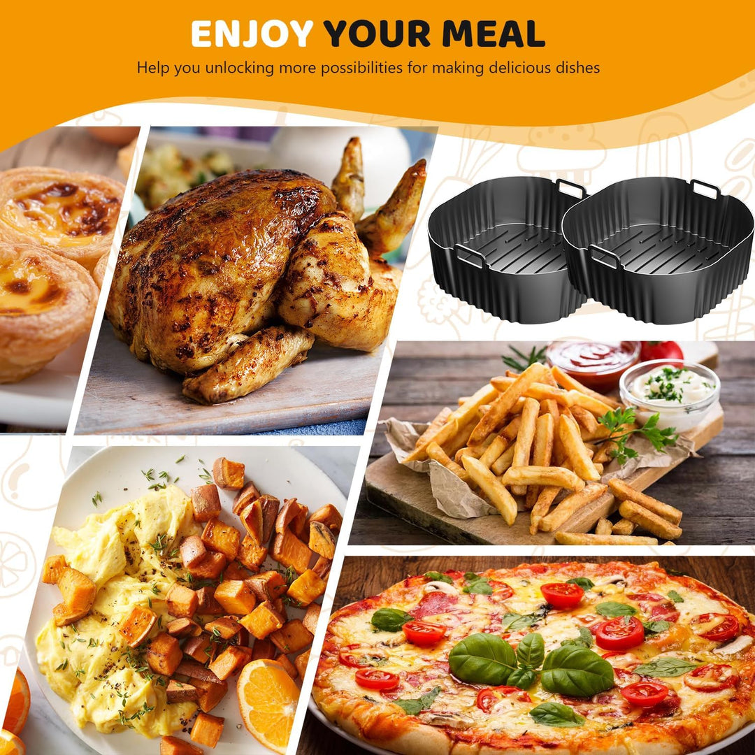 Silikonform HeissLuftfritteuse Zubehör für Philips Airfryer 5000 Serie XXL, 2 Silikonform Airfryer f