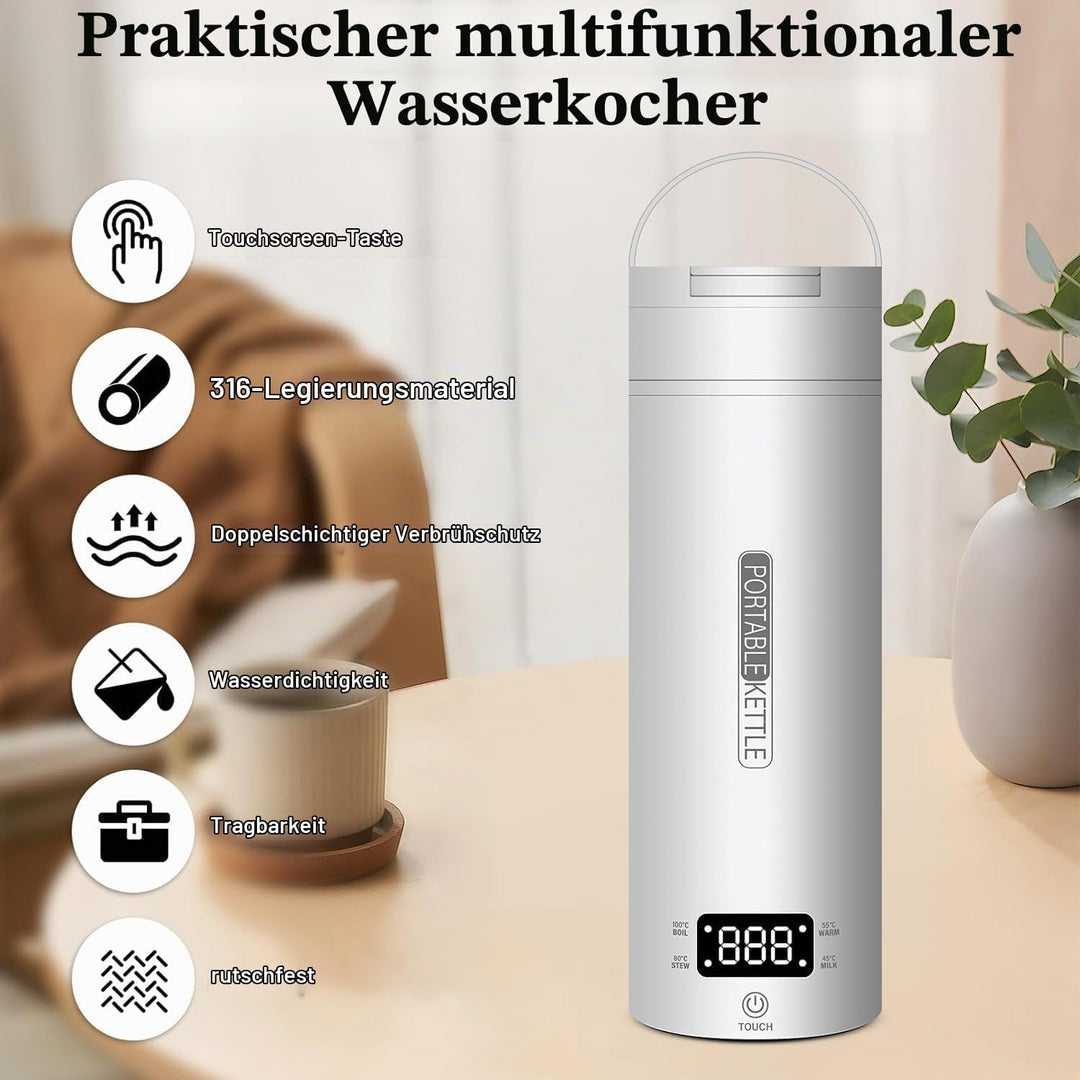 Reise Wasserkocher Klein 0,5 liter Elektrische Reisewasserkocher 220V 300W Schnellkoch Teekanne Heiz
