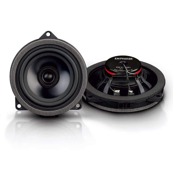 EMPHASER EM-BMWR1 – 10 cm Koaxial System, Autolautsprecher, kompatibel mit BMW und MINI, Plug & Play