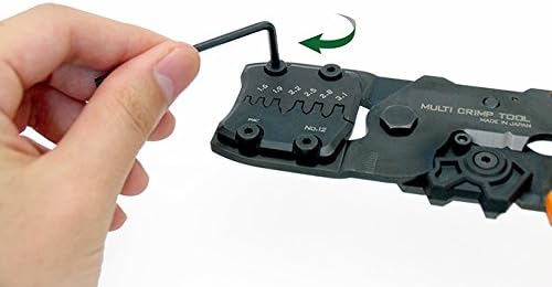 Precision Universal-Crimpzange mit austauschbaren Schneideisen (Grösse M) Handliches Crimpwerkzeug H