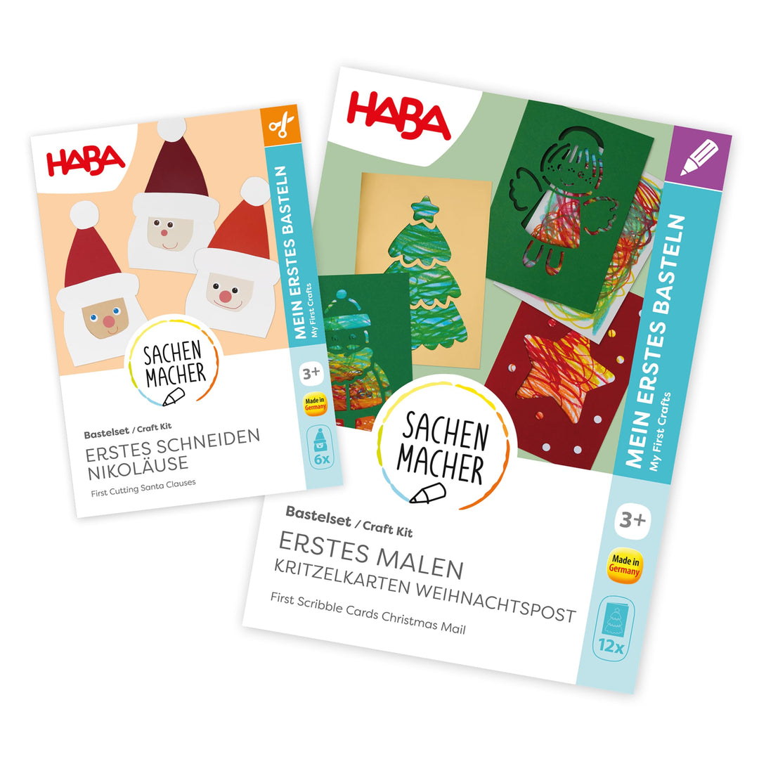 HABA Sachenmacher Bastelset Weihnachten für Kinder ab 3 Jahren – Erstes Basteln im Advent – Bastelbo