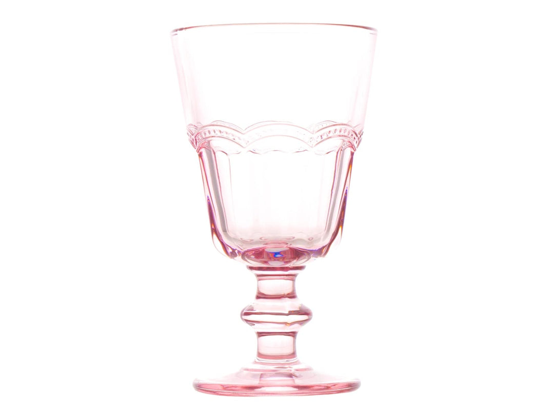 H&amp;h set 4 calici in vetro flamingo rosa cl18