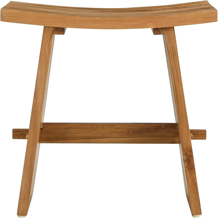 vidaXL Badezimmer Hocker Braun 50 x 29,5 x 50,5 cm Massivholz Teak, Badezimmer, Rechteckig, Minimali
