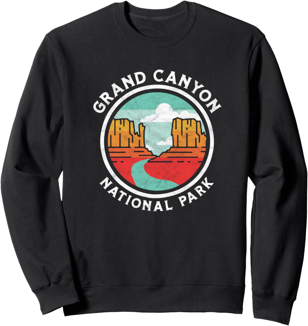 Grand Canyon Vintage Seal Souvenir Retro Graphic Sweatshirt