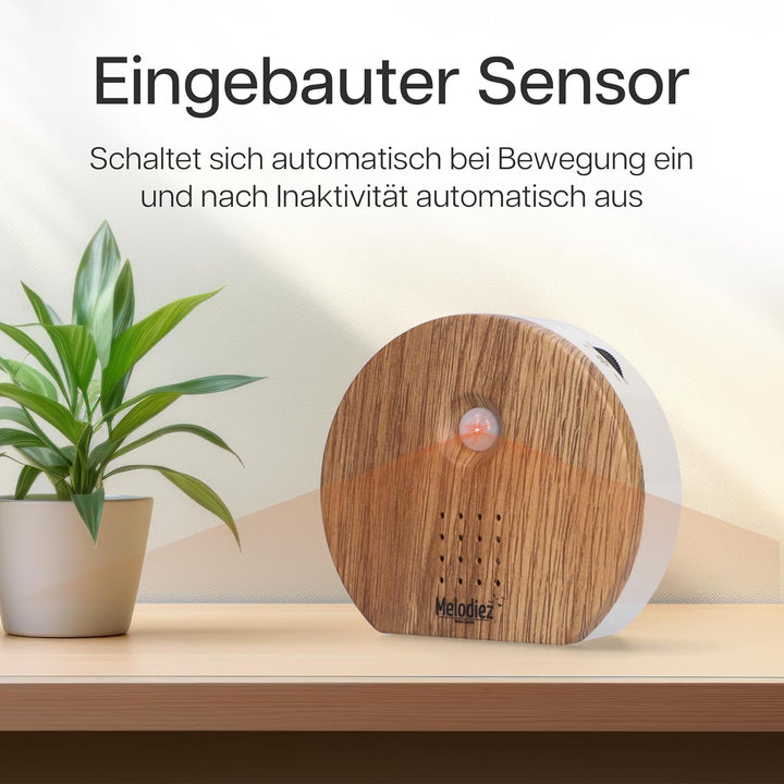 Melodiez Vogelgeräusche Hütte mit Sensor - Box Inkl. Batterien und 4 natürlichen Vogel, Ozean und Ds