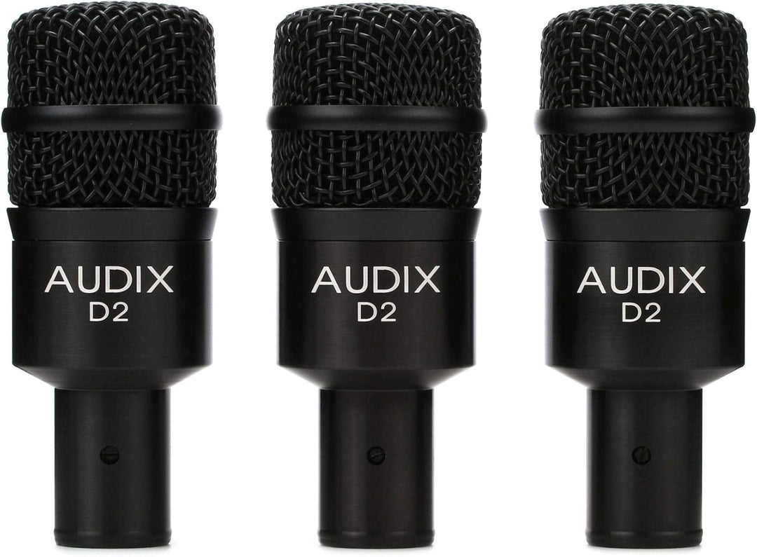 AUDIX D2 TRIO 3-Piece Drum Microphone Package with DVICE Clamps Paket, Paket