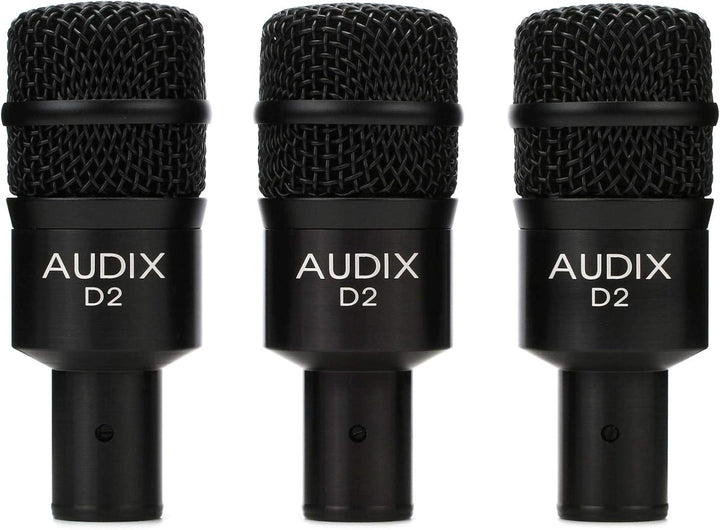 AUDIX D2 TRIO 3-Piece Drum Microphone Package with DVICE Clamps Paket, Paket
