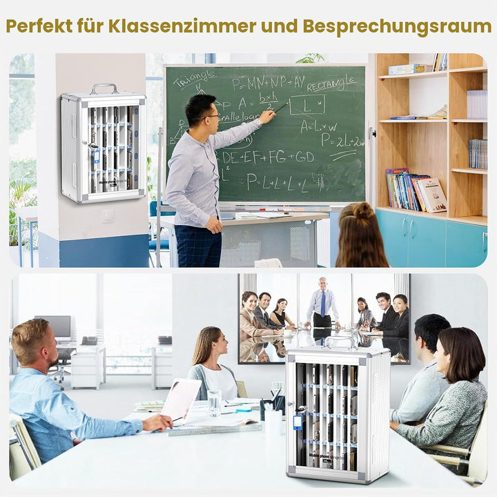 Glosen Handy aufbewahrungsschrank, Handy schliessfach aufbewahrungsschrank [Wandmontiert] [Aluminium