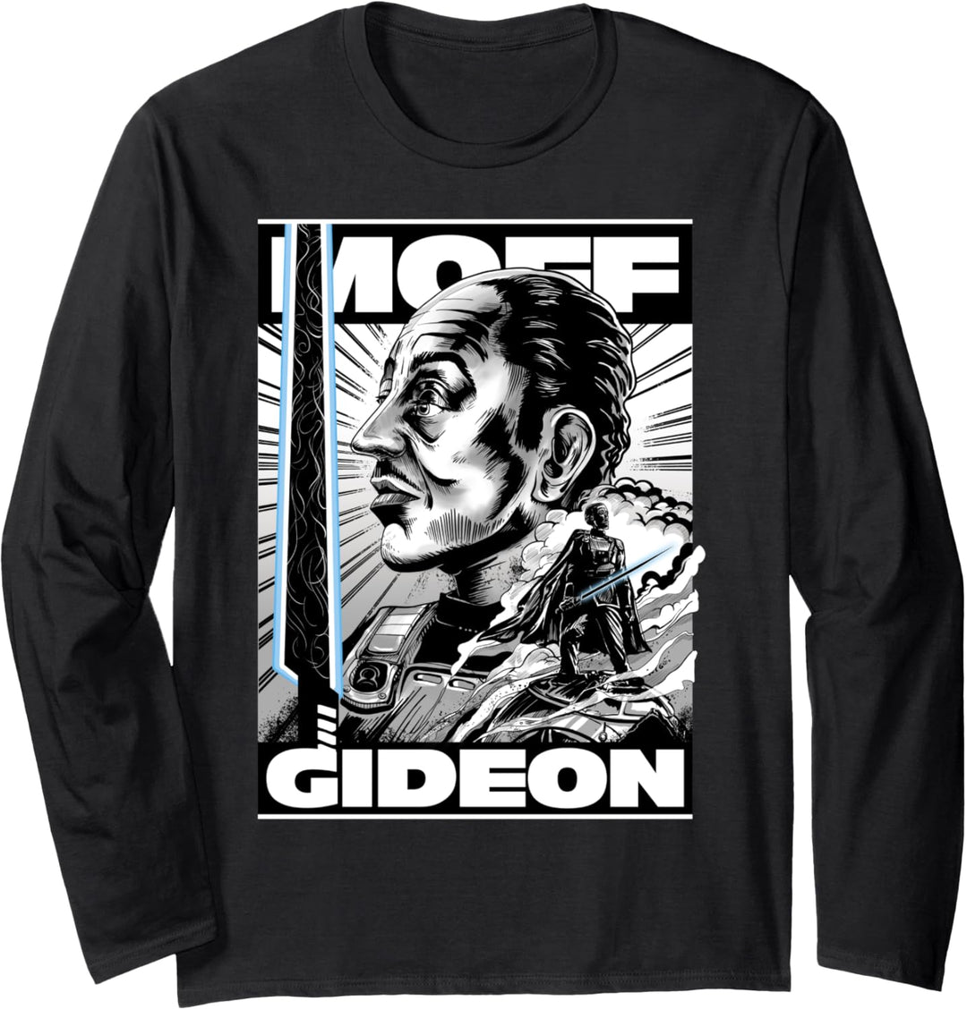 Star Wars Mandalorian Moff Gideon Illustration Langarmshirt