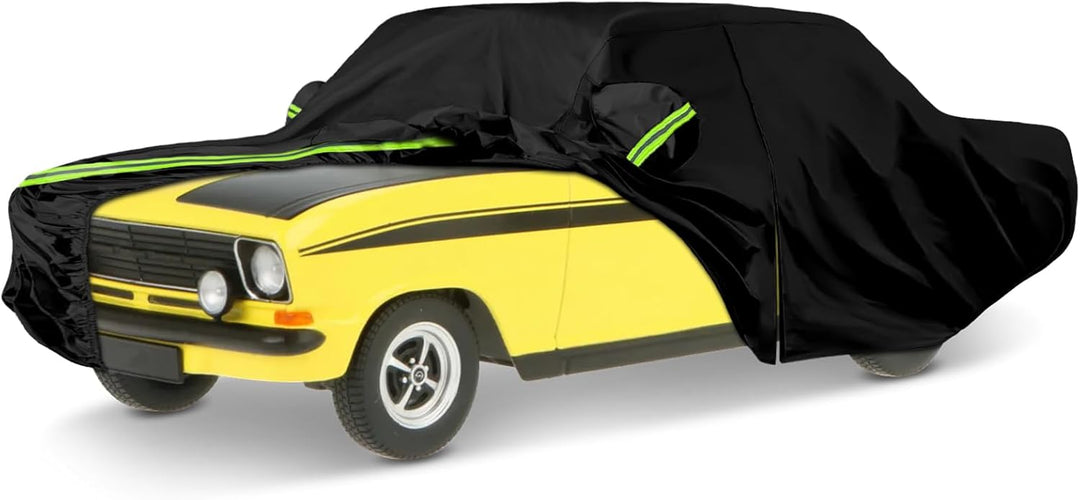 Autoabdeckung Wasserdicht Ersatz für Opel Kadett A/B/C/D/E 1962-1995, Abdeckplane Autogarage mit Tür