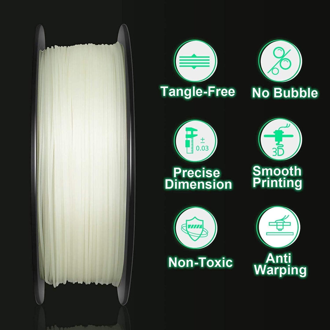 GIANTARM Leuchtet PLA Filament 1,75 mm,Glow In The Dark, Massgenauigkeit: ±0,02 mm, 3D-Druck-Filamen