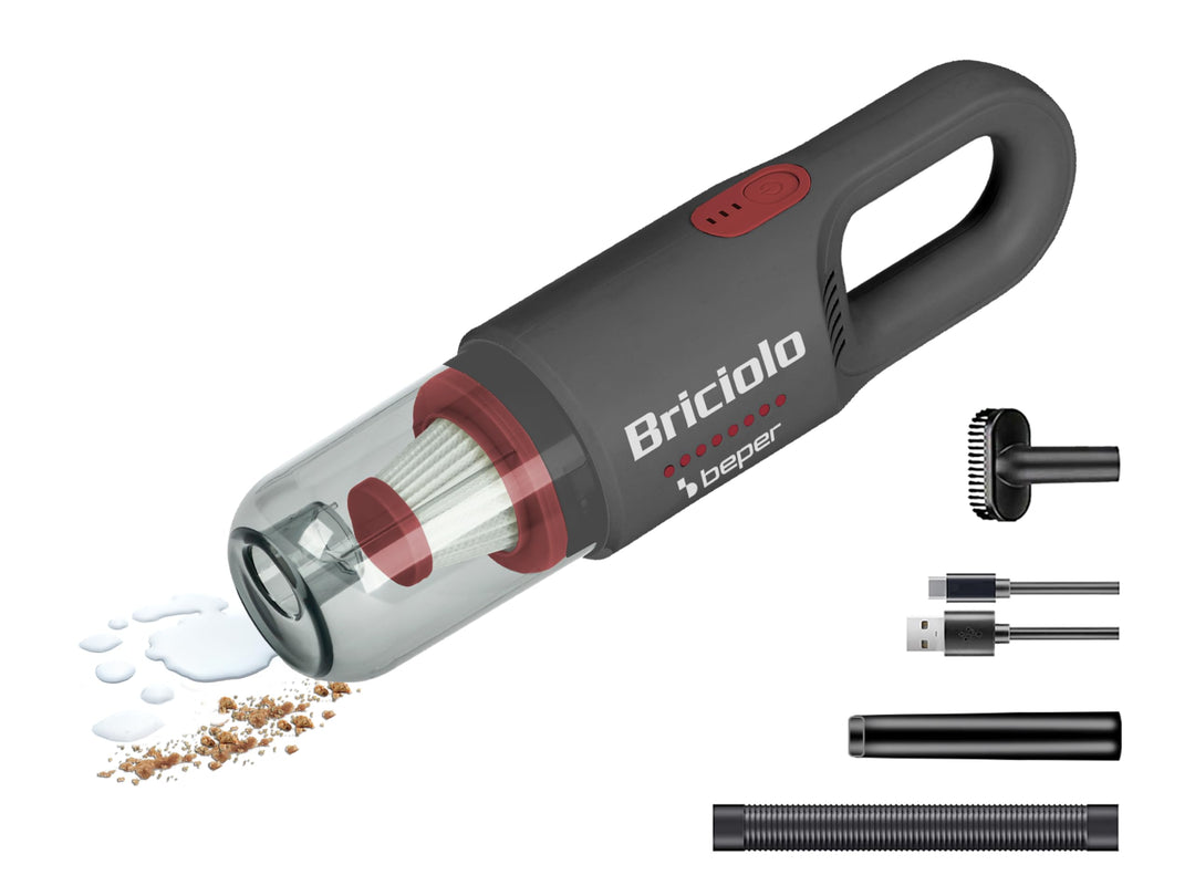 BEPER P202ASP401 Wiederaufladbarer Scheuersauger, 55 W, Kabellos, Kompakt und leicht, Flüssigkeits-