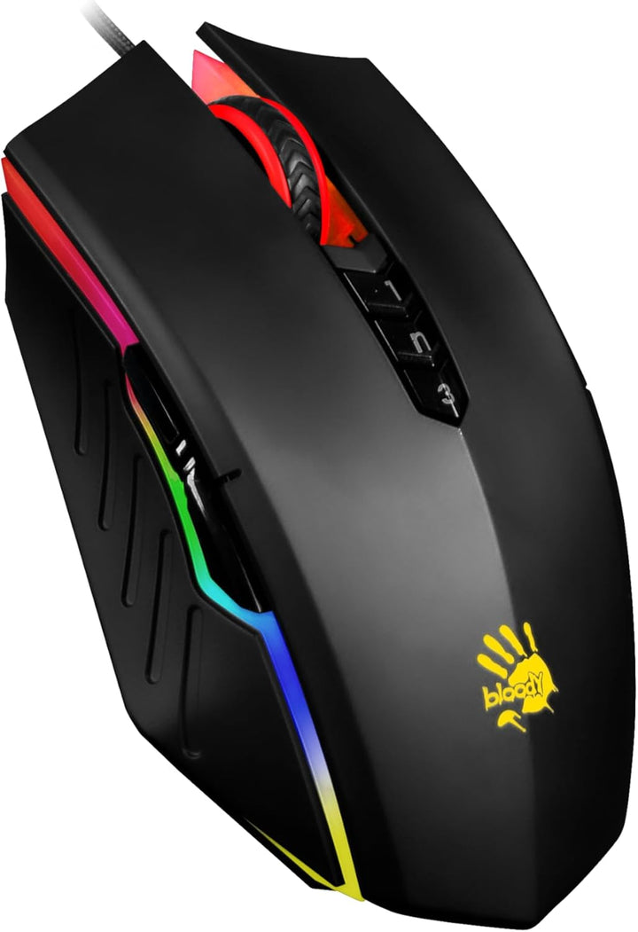 Bloody A70x Optische Gaming-Maus mit Light Strike (LK) Schalter &amp; Scroll - Voll programmierbare und