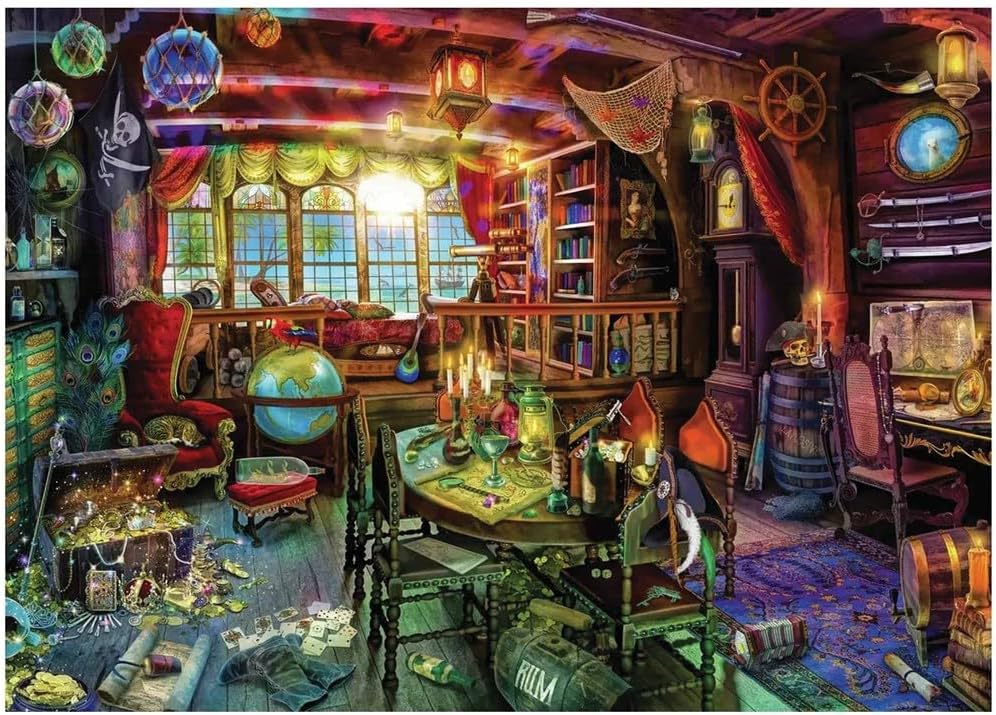 Ravensburger Aimee Stewart Puzzle, A Pirate's Life, 1000-tlg Puzzle für Erwachsene und Kinder ab 12