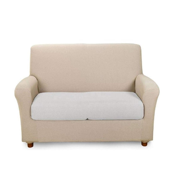 Caleffi - Sofabezug, elastisch, Melange, einfarbig, 2-Sitzer, Natur 2 Sitze Natur, 2 Sitze Natur