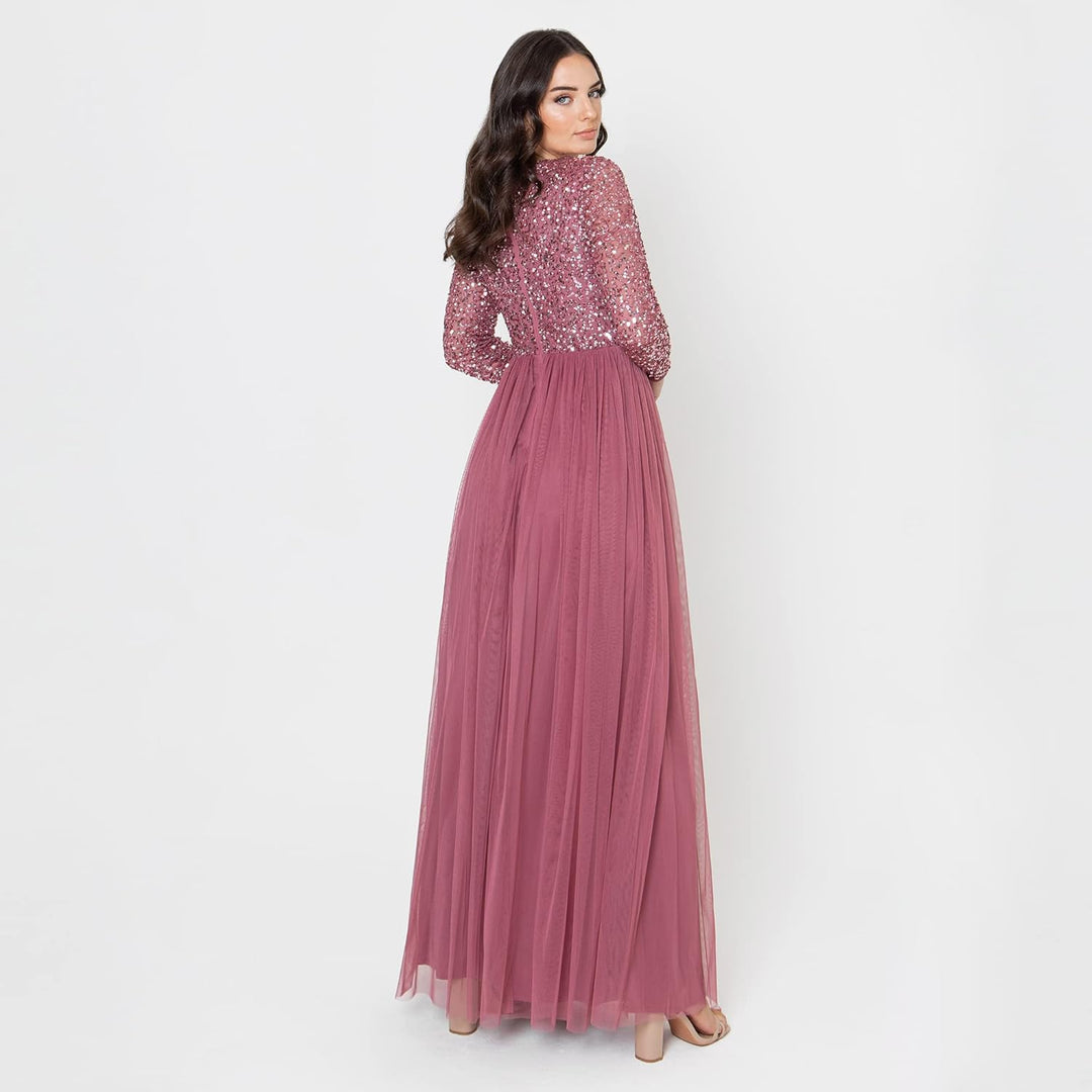Maya Deluxe Damen Bridesmaid Dress Desert Rose 36, Desert Rose 36
