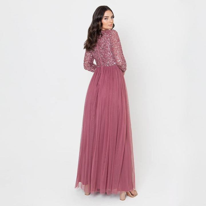 Maya Deluxe Damen Bridesmaid Dress Desert Rose 36, Desert Rose 36