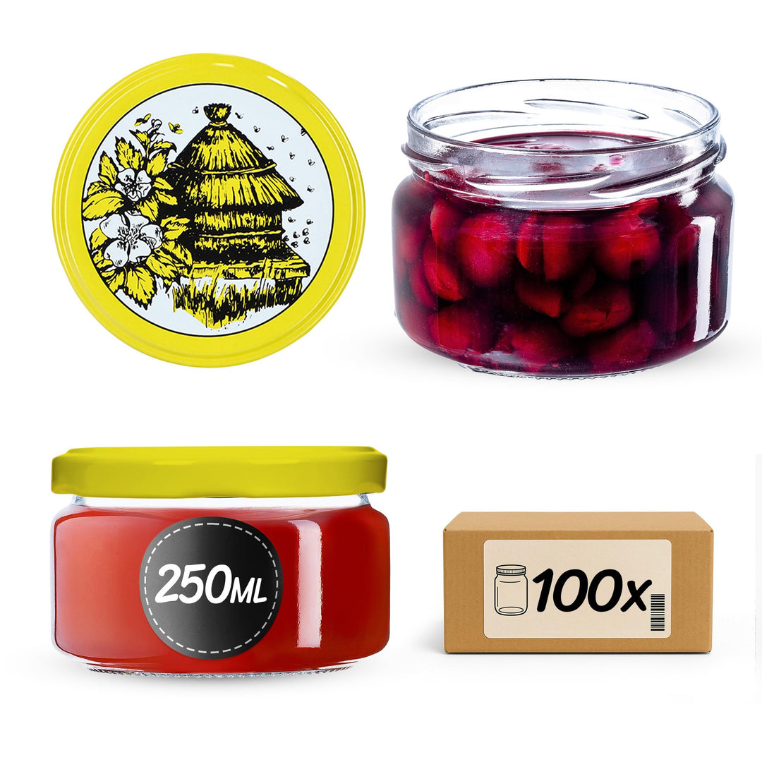 KADAX kleine Einmachgläser 250 ml, Marmeladengläser mit Deckel, Luftdichte Gläschen zum Verschenken,